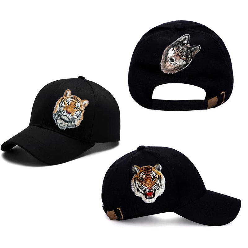 Lorigun 2Pcs DIY Tiger Iron-On Patch Embroidered Appliques Clothes Patches Clothes Sewing Embroidery Process - Image 4